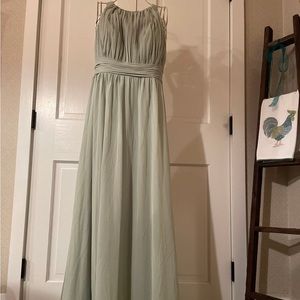 sage green bridesmaid dress
